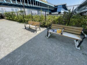 晴海臨海公園の景観（提供: Leoの大冒険 2021年撮影）